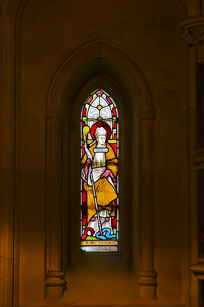 Stained glass window in Christ Church Cathedral