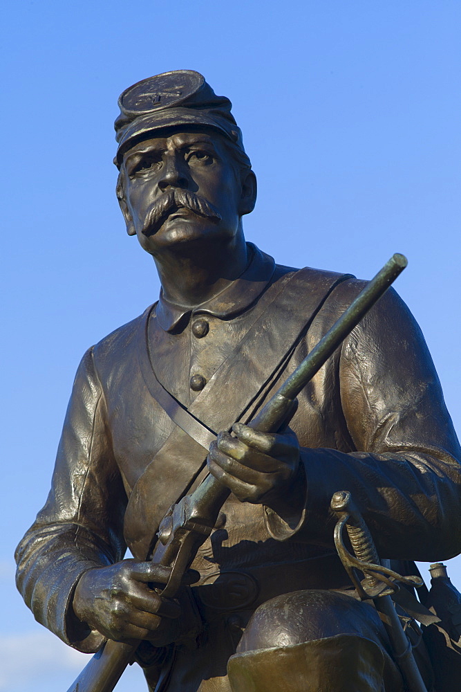 Memorial to first Pennsylvania cavalry on cemetery ridge