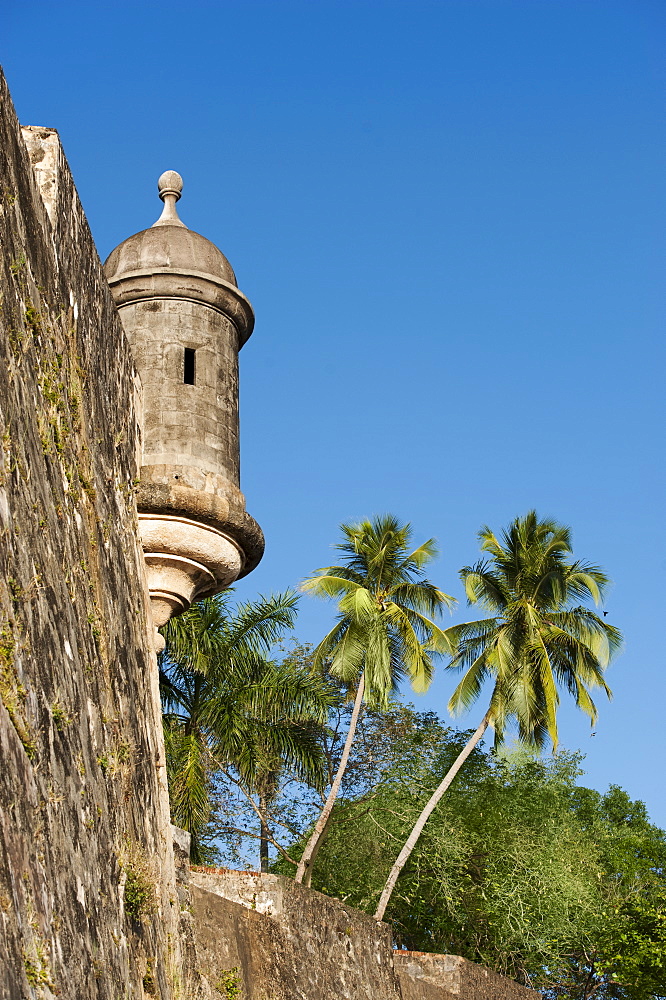 Puerto Rico, Old San Juan, section of El Morro Fortress