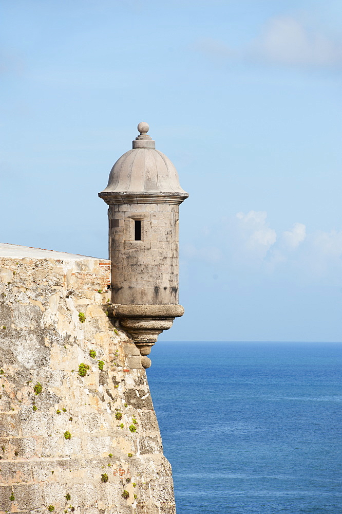 Puerto Rico, Old San Juan, section of El Morro Fortress