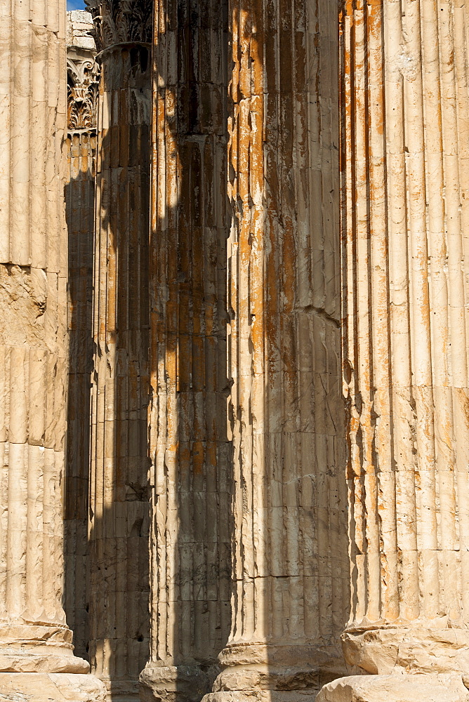 Greece, Athens, Corinthian columns of Temple of Olympian Zeus