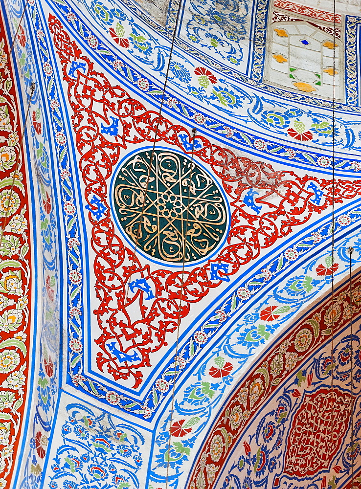 Turkey, Istanbul, Sultanahmet Mosque interior