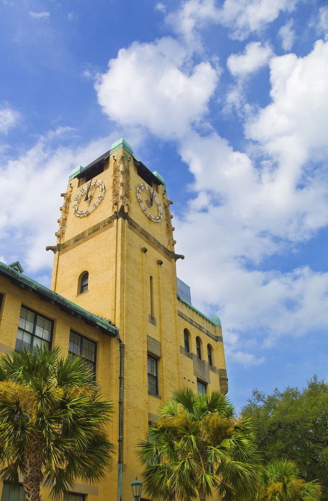 USA, Georgia, Chatham County, Savannah, City Hall tower
