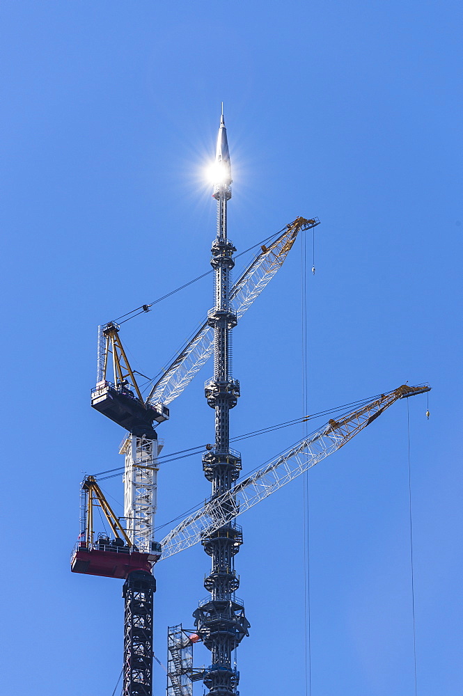 Freedom tower under construction