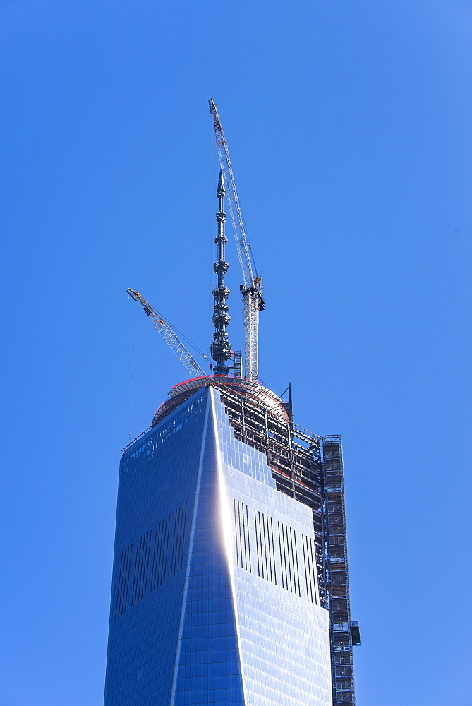 Freedom tower under construction