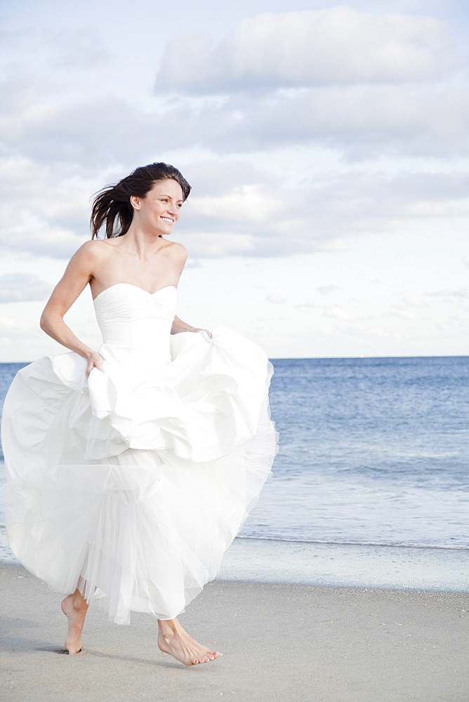 Bride on the beach