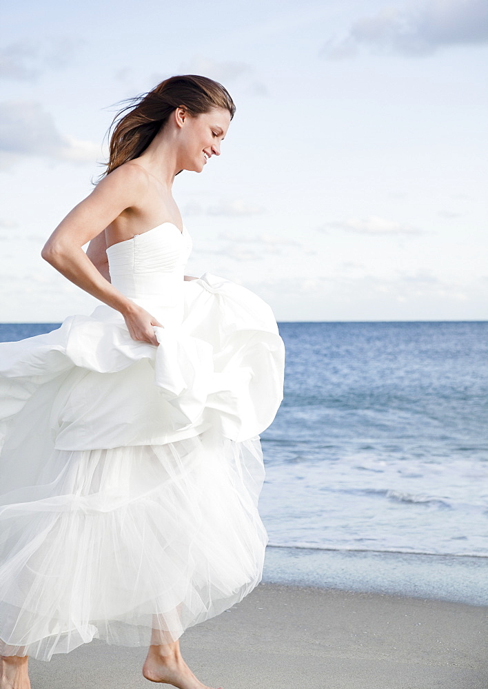 Bride on the beach