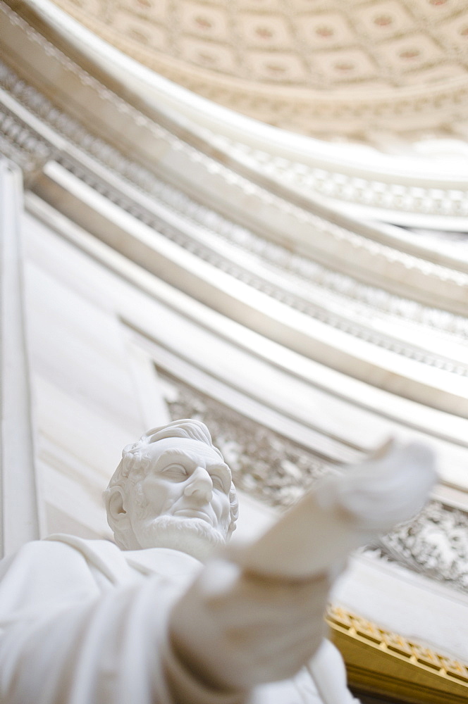 USA, Washington DC, Capitol Building, Close up of statue 