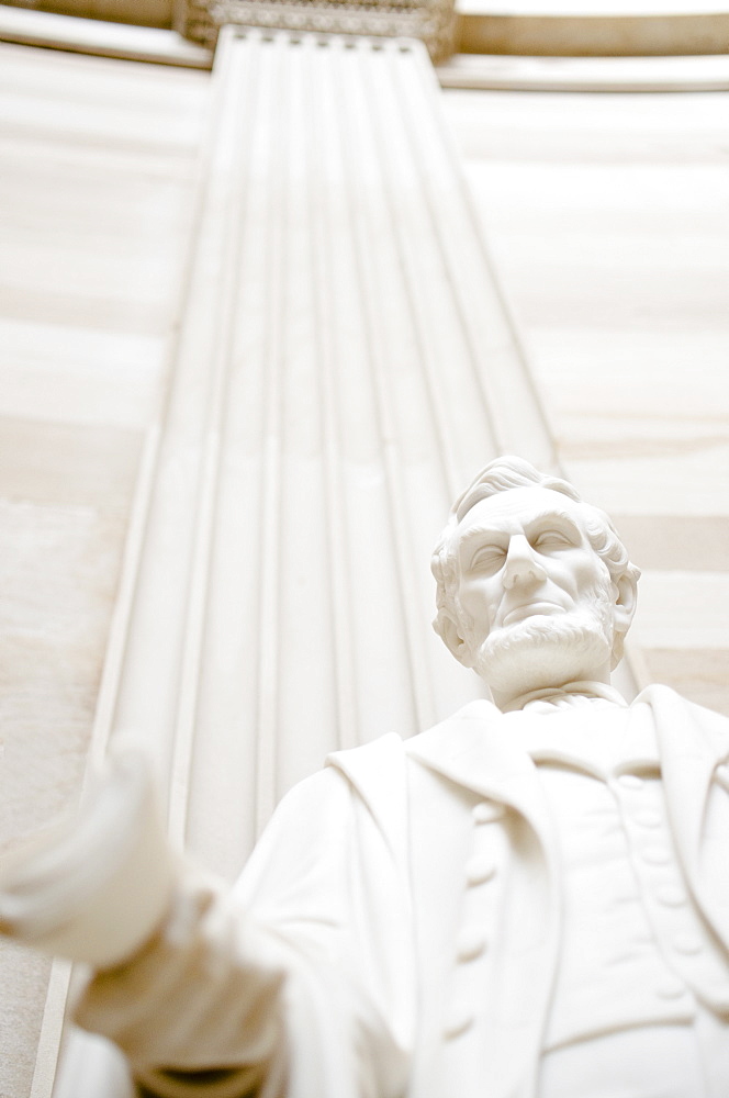 USA, Washington DC, Capitol Building, Close up of statue