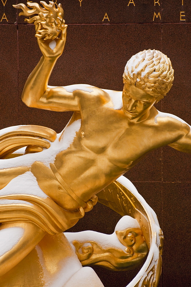 Rockefeller Center Statue, New York City, New York, USA