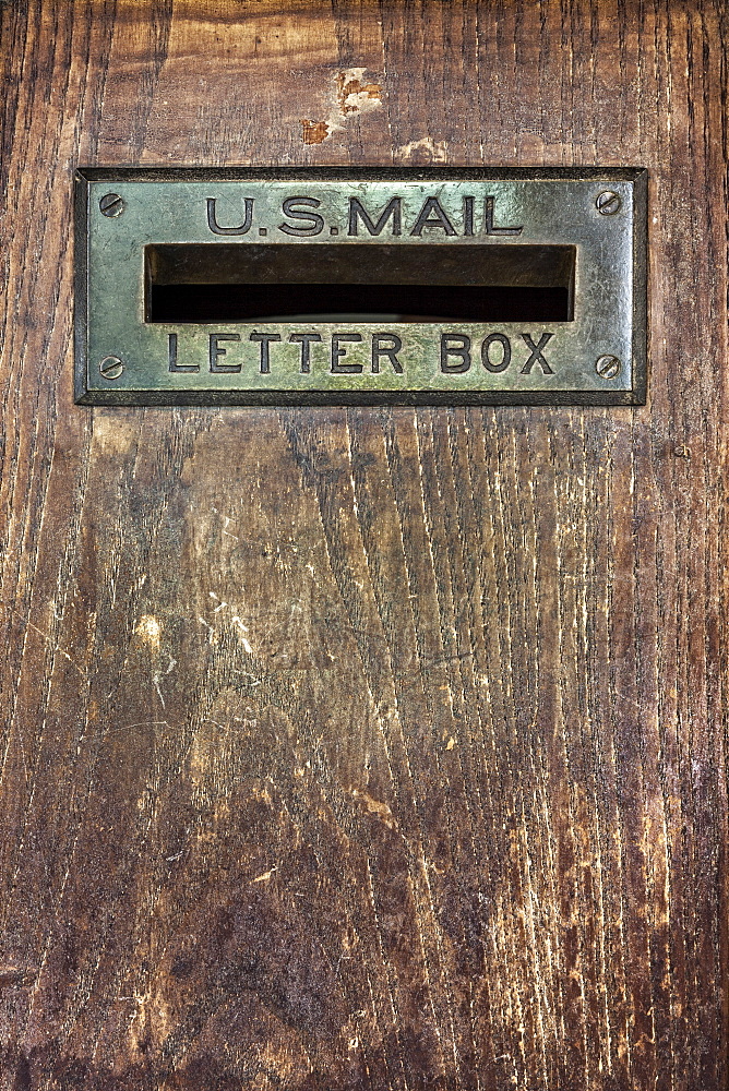 Close up of letter box