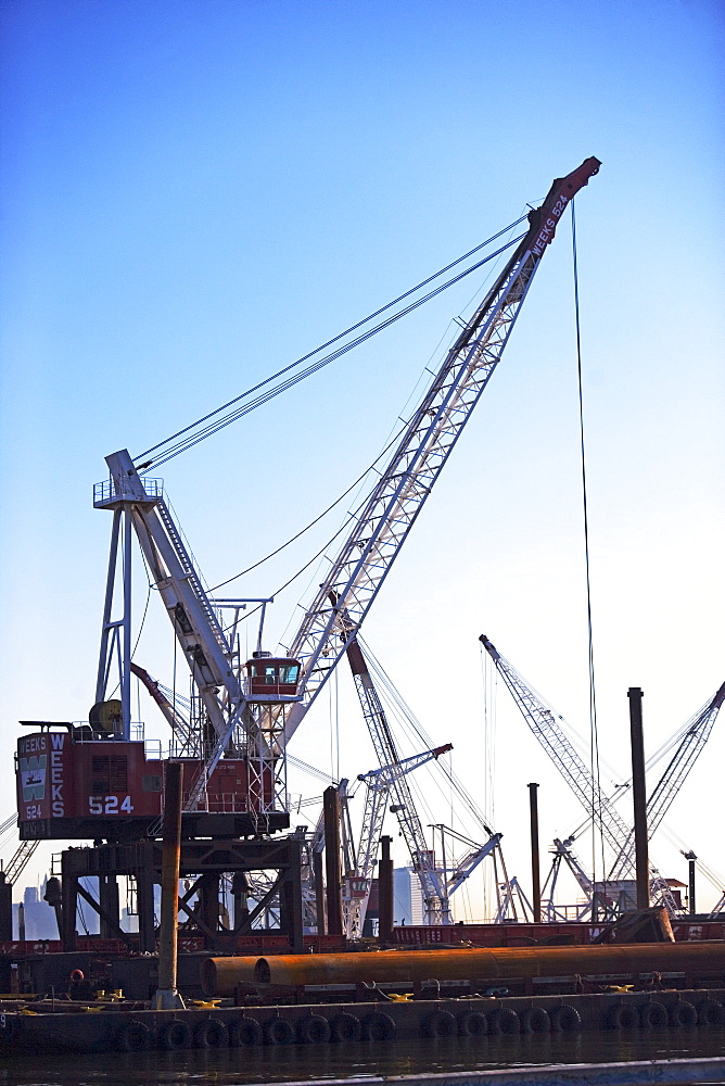 Cranes on dock