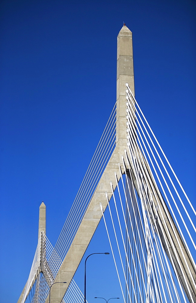 USA, Massachusetts, Boston, Leonard P. Zakim Bunker Hill Memorial Bridge