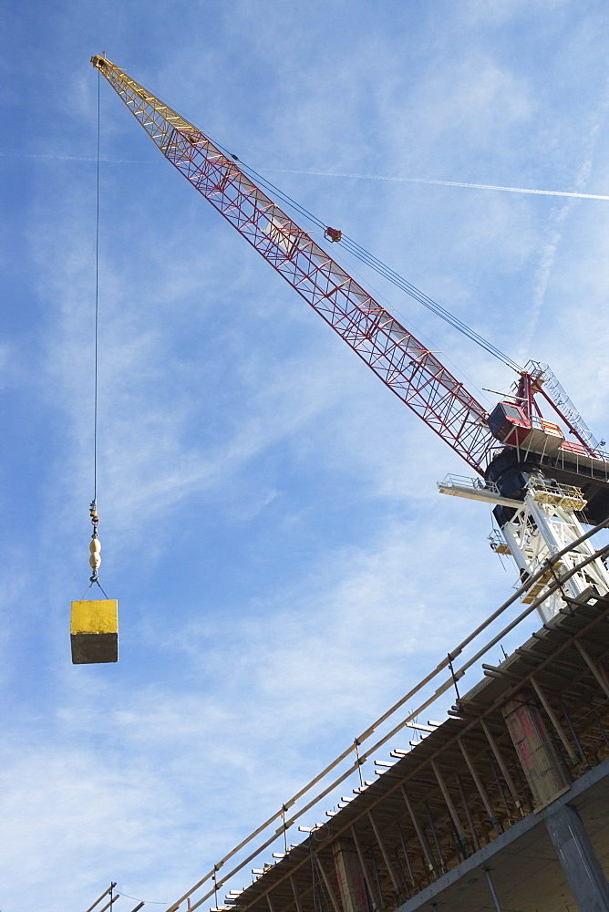 Crane hook carrying block