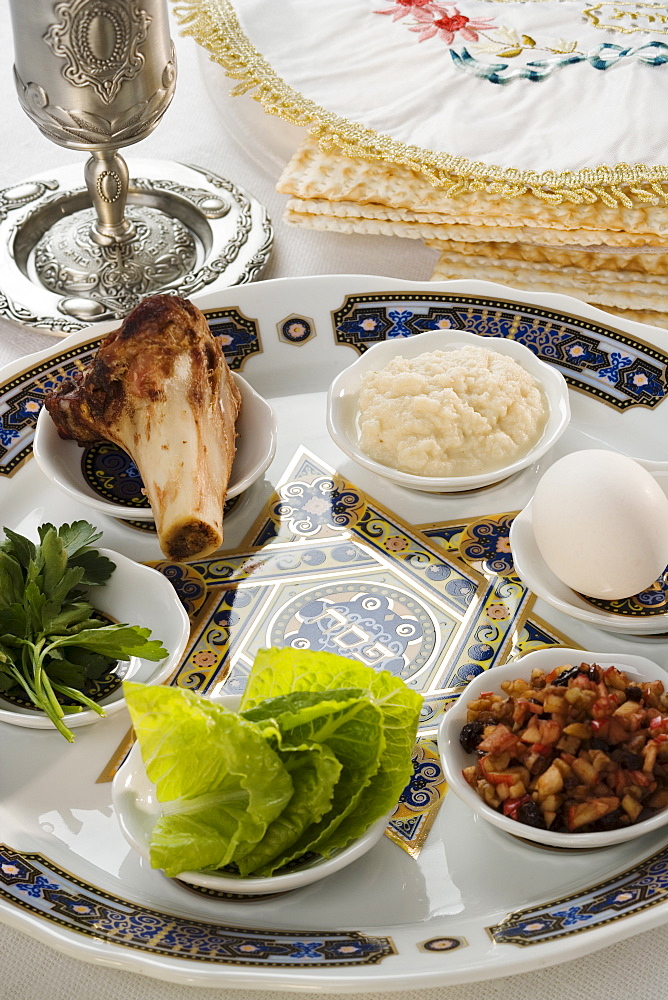 Table set for Seder