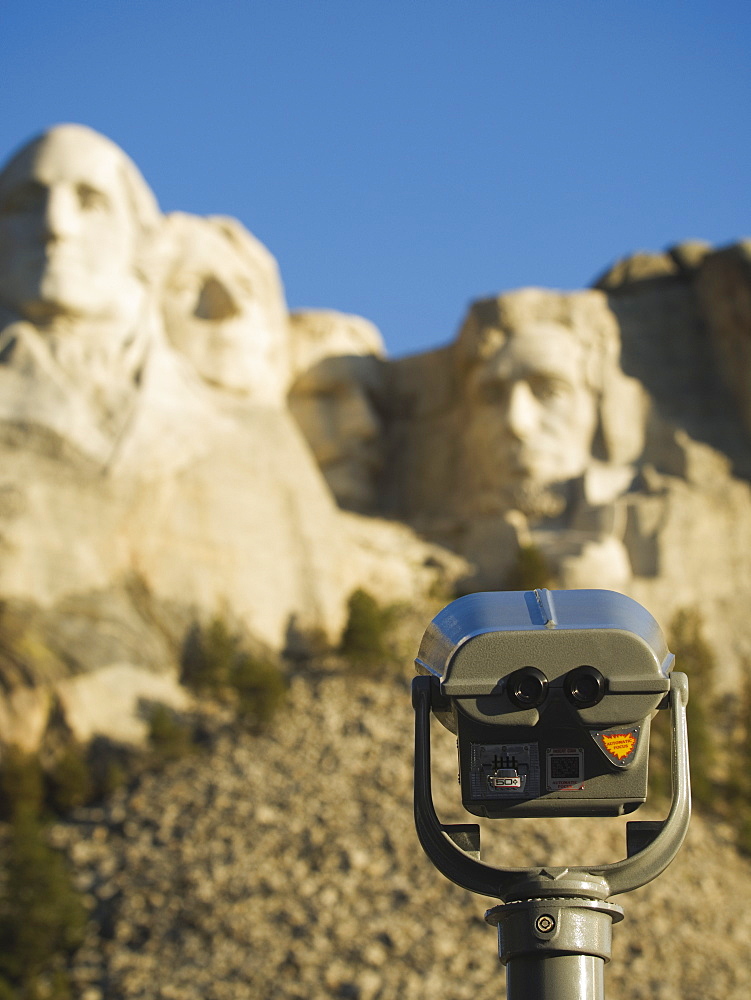 Coin operated binoculars at Mount Rushmore