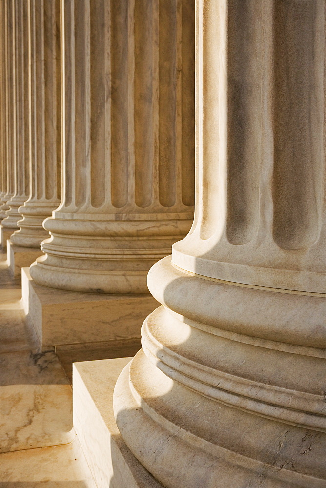 Columns at the Lincoln Memorial Washington DC USA