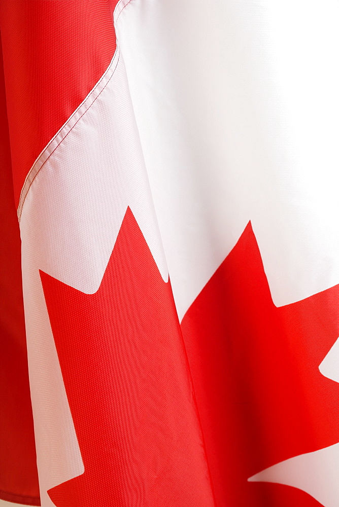 Close up of Canadian flag