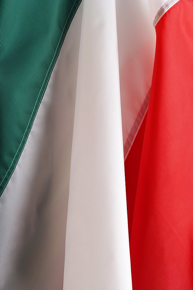 Close up of flag of Italy