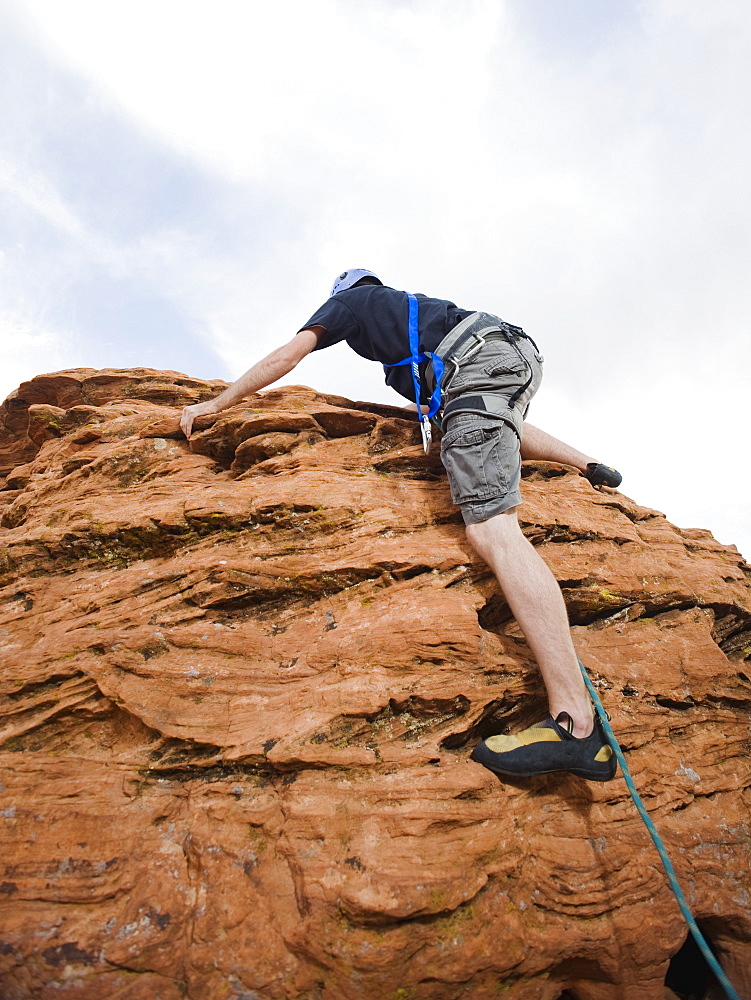 A rock climber at Red Rock