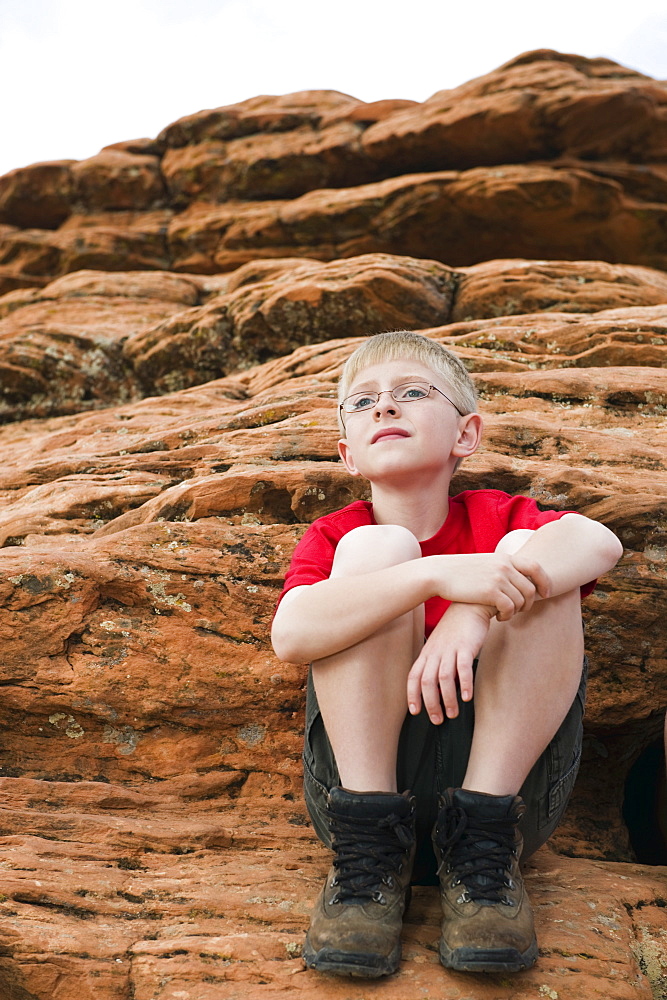 A young boy at Red Rock