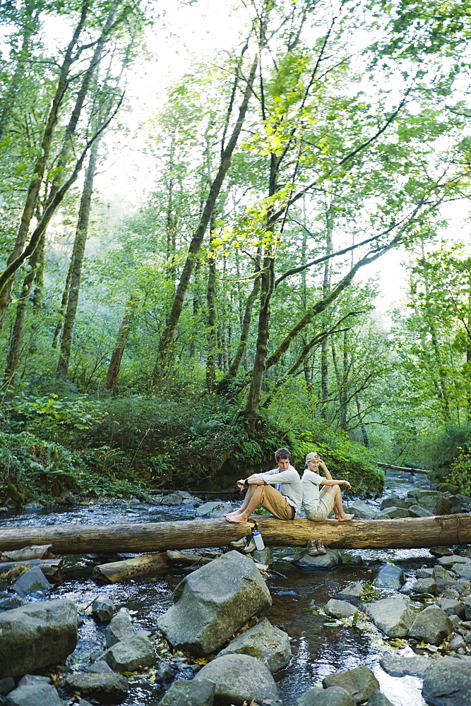 Hikers resting