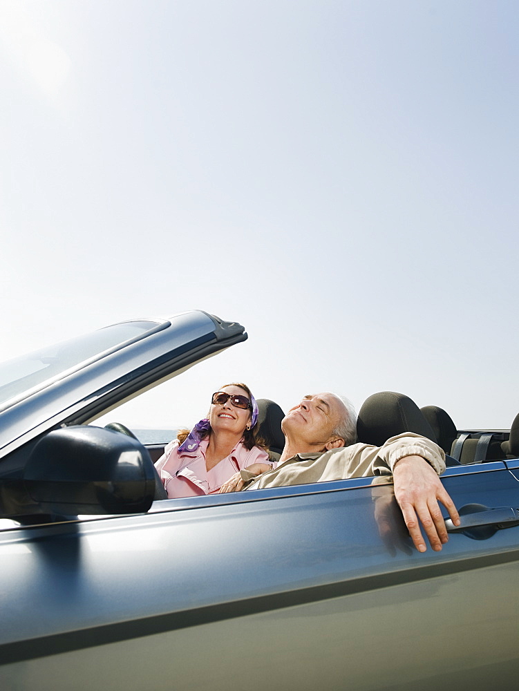 Couple on road trip