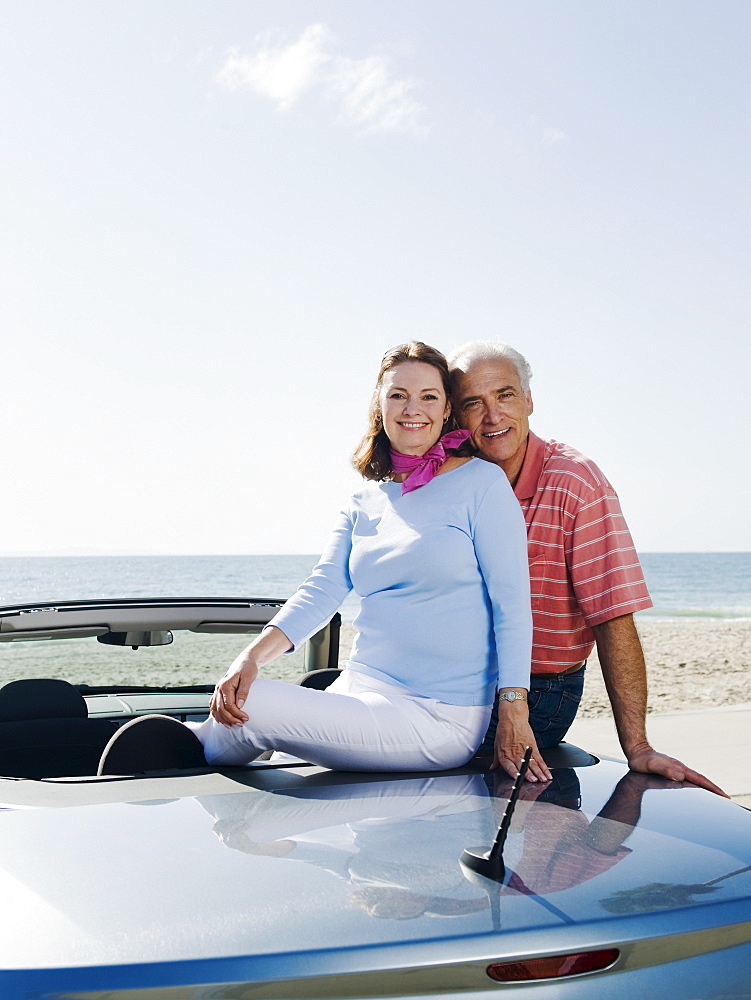 Couple on road trip