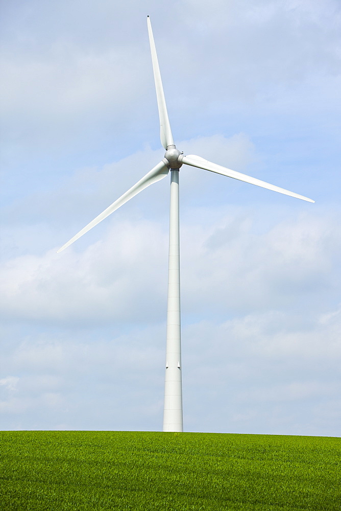France, Rocroi, Wind turbines on fields, France, Rocroi