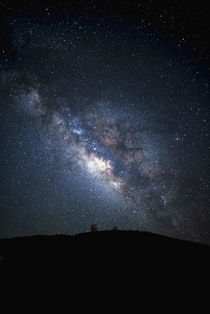 Silhouette of hill, McDonald Observatory, Texas