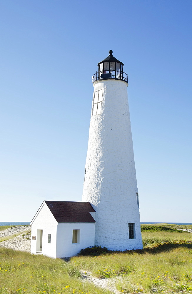 View of lighthouse, Great Point Lighthouse, Nantucket, Massachusetts USA