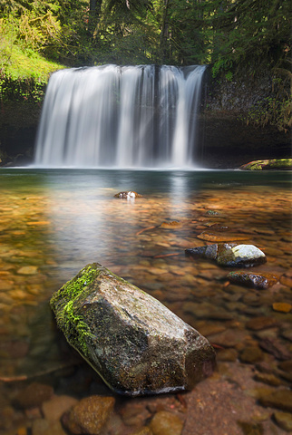 View of Butte Creek Falls, USA, Oregon, Marion County, Butte Creek Falls