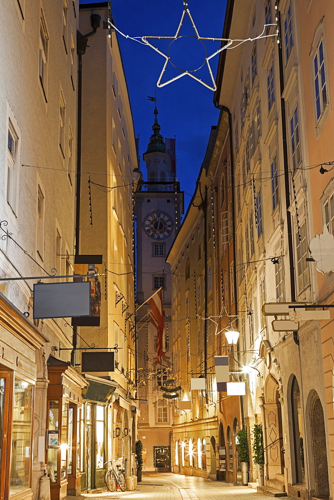 Town hall at night, Austria, Salzburg,Salzburg, Old Town Hall