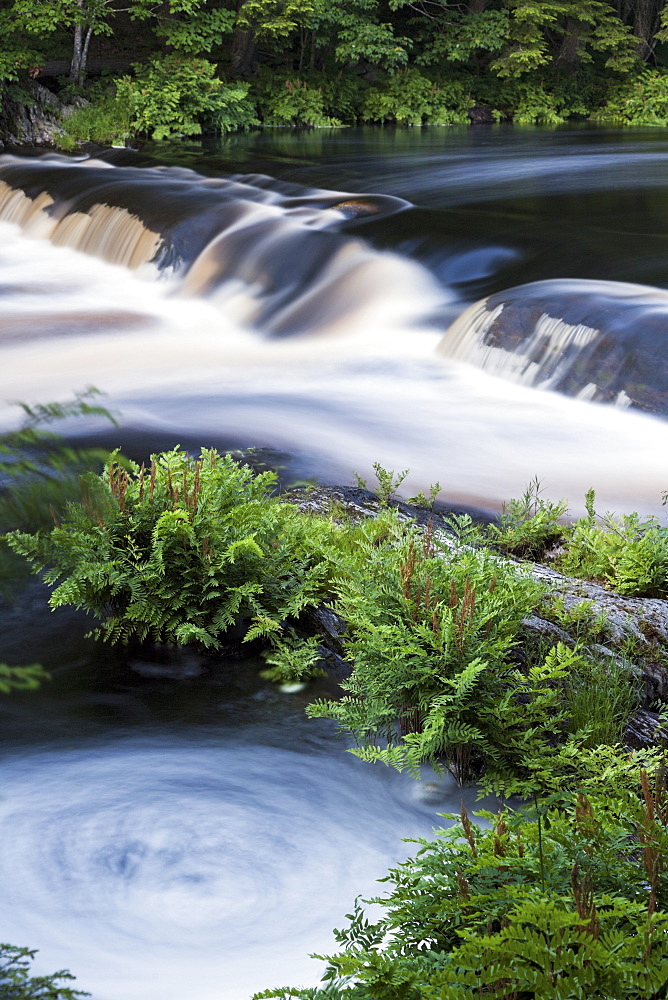 Whirlpool in river, Canada, Nova Scotia, Kejimkujik National Park