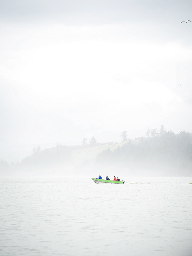 People in boat, Rockaway Beach, Oregon