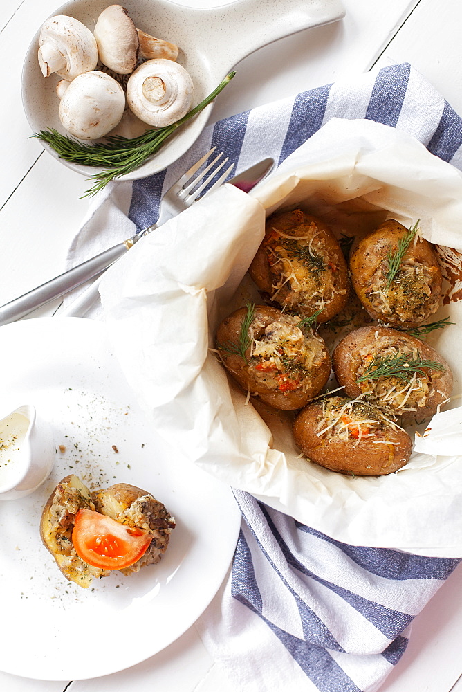 Baked potatoes