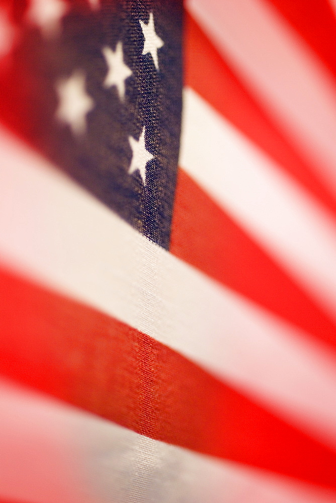 Close up of American flag