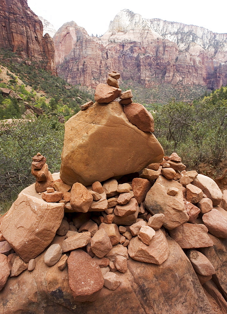 Rock pile in Zion National Park, Utah USA