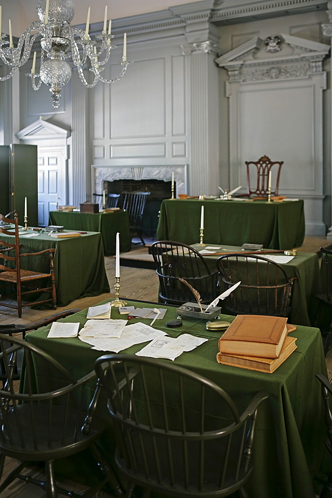 Assembly room in Independence Hall Philadelphia PA