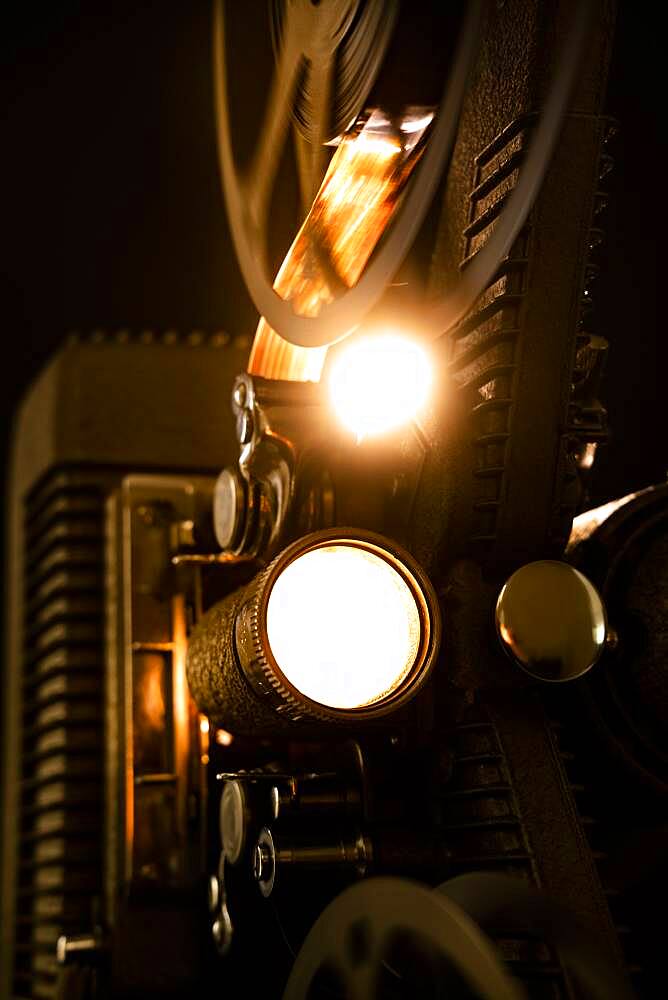Studio shot of old projector