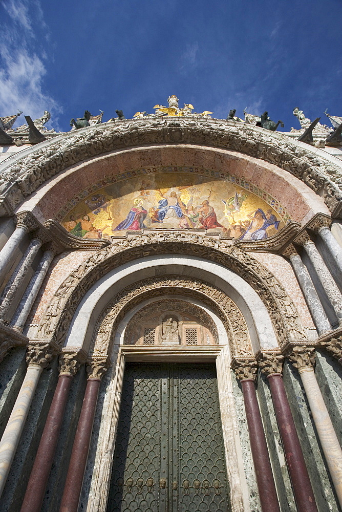 The Last Judgment Byzantine mosaic St Mark's Basilica Piazza San Marco Venice Italy