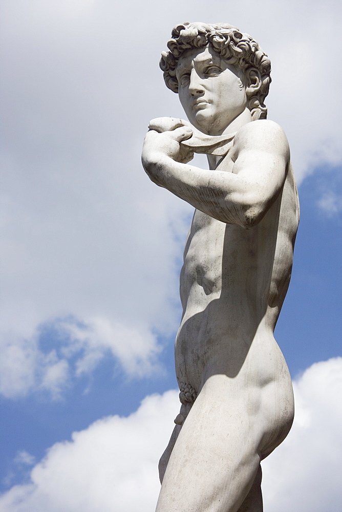 Michelangelo's David in the Piazza della Signoria Florence Italy