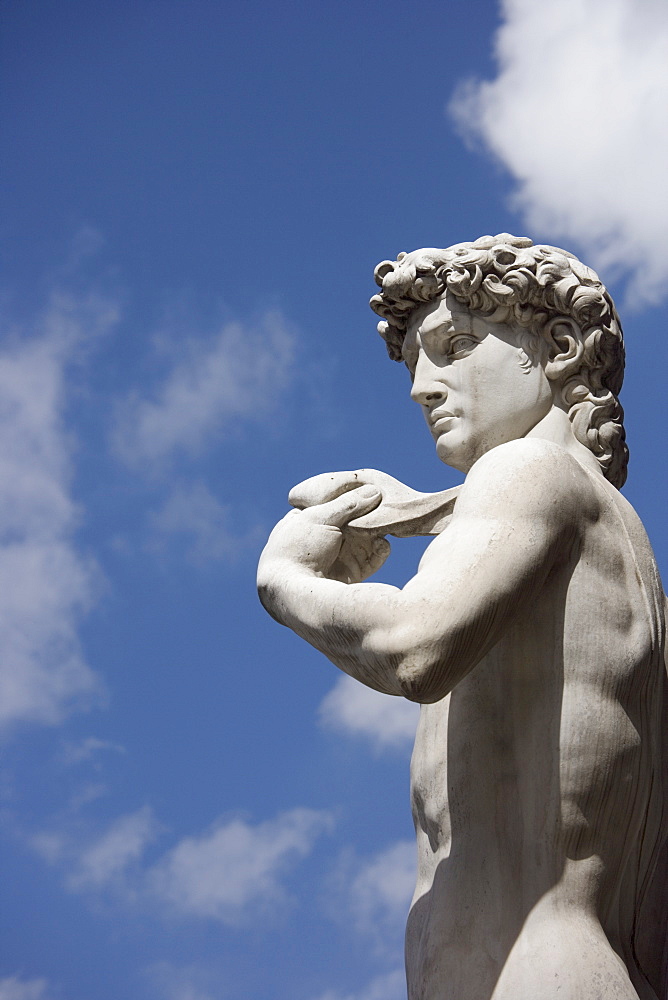 Michelangelo's David in the Piazza della Signoria Florence Italy