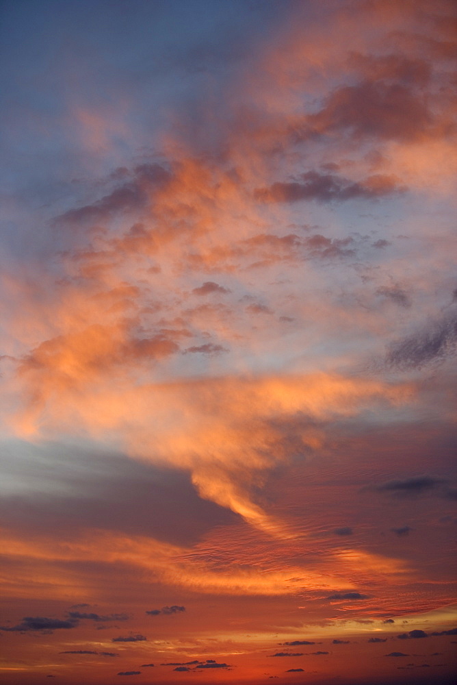 Sunlight from behind clouds