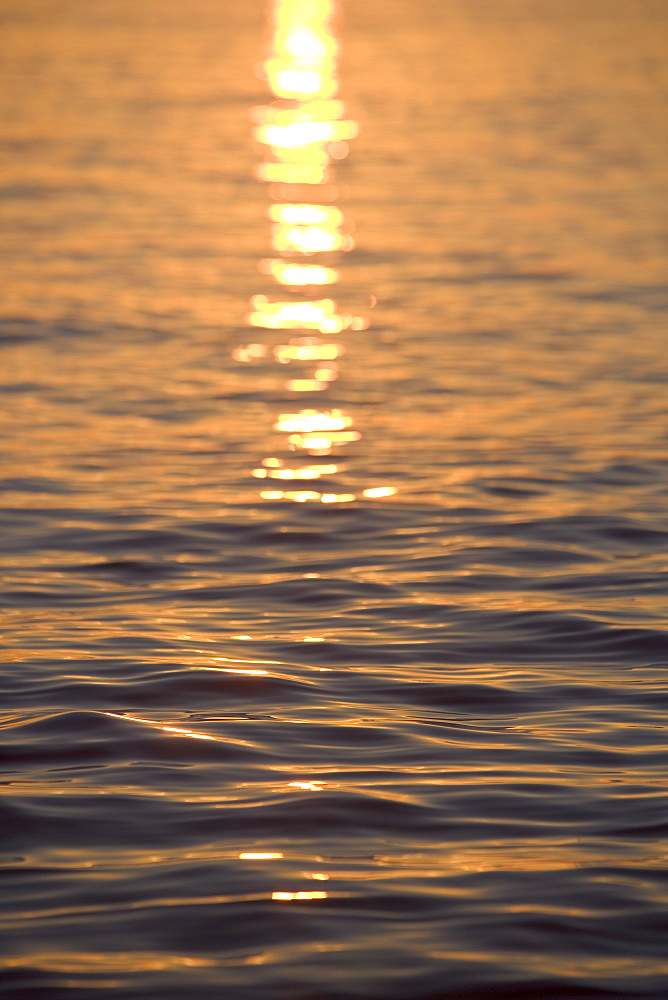 Sunlight reflected on water