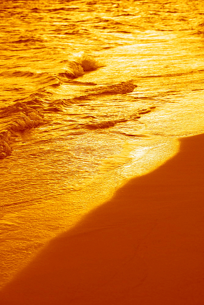 Deserted beach scene