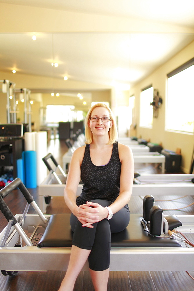 Portrait of physical therapist in gym