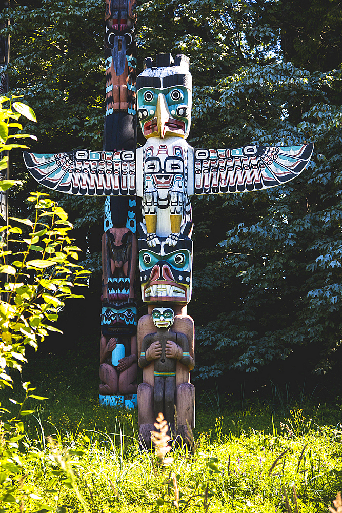 Totem poles at Stanley Park