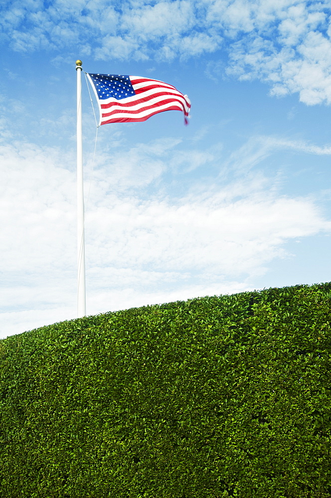 View of American flag