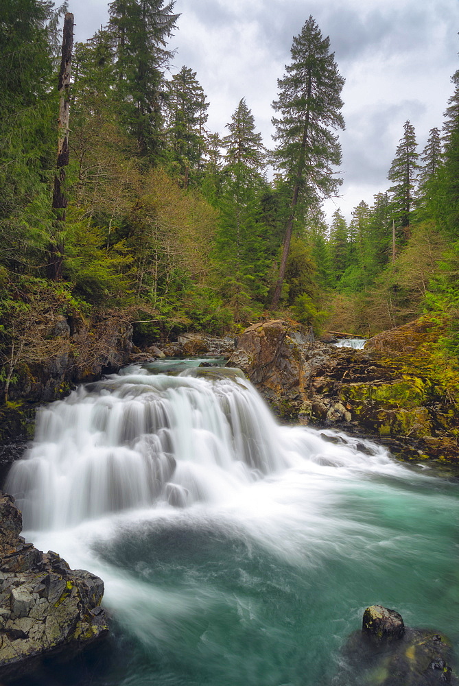 Waterfall on Santiam river, Marion County, Oregon